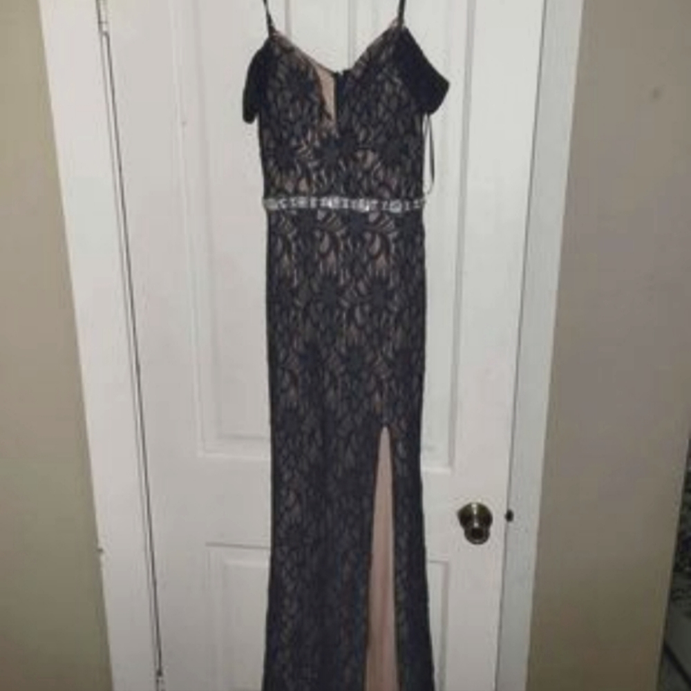 Navy blue formal dress